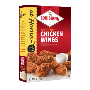 Louisiana Fish Fry At Home Spicy Chicken Wings Seasoned Coating Mix