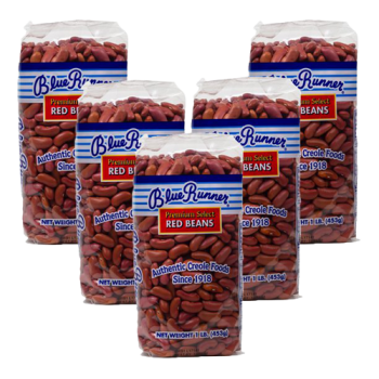 Blue Runner Dry Red Beans 1 lb - Pack of 5