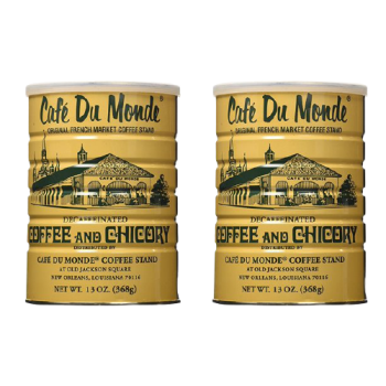 Cafe Du Monde Chicory Decaffeinated Coffee 13 oz 2 Pack