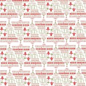 Cajun Christmas Tree Wrapping Paper