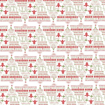 Cajun Christmas Tree Wrapping Paper