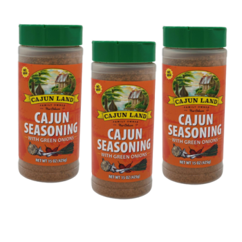 Cajun Land Cajun Seasoning with Green Onions 15 oz Pack of 3