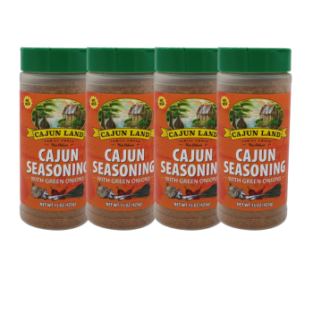 Cajun Land Cajun Seasoning with Green Onions 15 oz Pack of 4