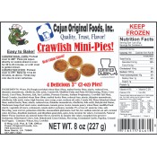 Cajun Original Cajun Crawfish Pie (MINI) 4 - 2 oz Pies