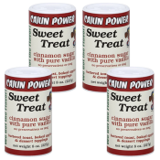 Cajun Power Sweet Treat Cinnamon Sugar with Pure Vanilla 8 oz Pack of 4