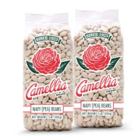 Camellia Navy Pea Beans 1 Pound - 2 Pack