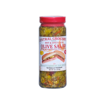 Central Grocery Hot & Spicy Olive Salad 16 oz