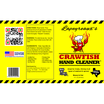 Lapeyreaux's Crawfish Hand Cleaner 8 oz