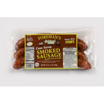 FOREMANS Cane Syrup Smoked Sausage