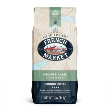 French Market Coffee Decaf Blend 12 oz