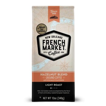 French Market Coffee Flavored Hazelnut 12 oz