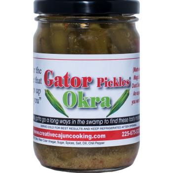 Creative Cajun Cooking's Gator Pickles Okra