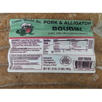 Gator World Alligator Boudin 2 lb