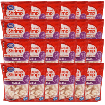 Great Value Small Cooked Shrimp (71-90 Count per lb) 12 oz Case