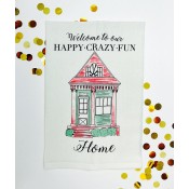 Happy Crazy Fun Kitchen Towel