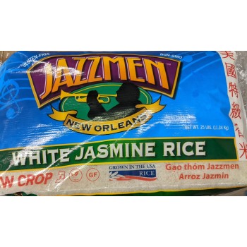 Jazzmen White Jasmine Rice 25 lb