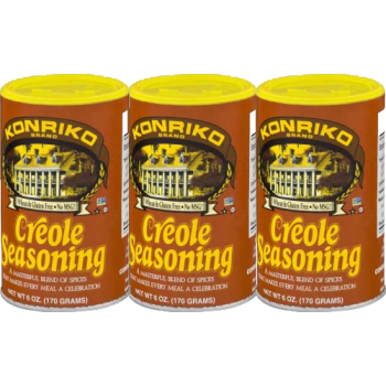 Konriko Creole Seasoning 6 oz Canister Pack of 3