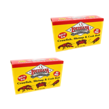 Louisiana Fish Fry Boil-n-a-Bag 3 oz. Crawfish, Shrimp & Crab Boil Pack of 2