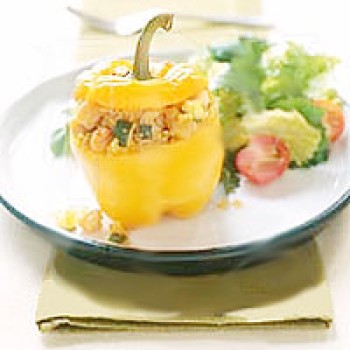 Lena's Crawfish Stuffed Bell Pepper