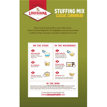 Louisiana Fish Fry Classic Cornbread Stuffing Package