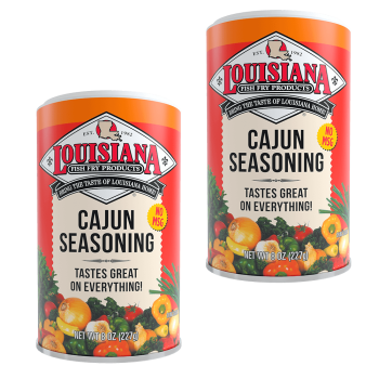 Louisiana Fish Fry Cajun Seasoning 8 oz - Pack of 2