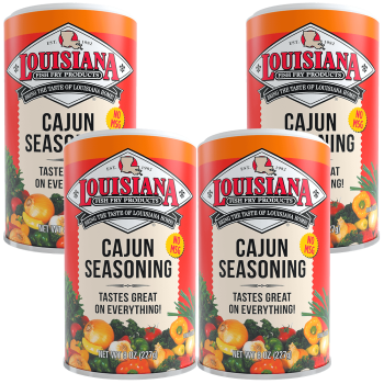 Louisiana Fish Fry Cajun Seasoning 8 oz - Pack of 4