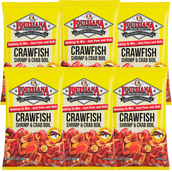 Louisiana Fish Fry Crawfish Crab and Shrimp Boil 4 lb - 6 Pack