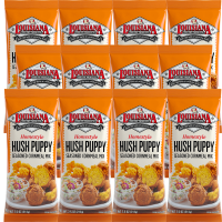 Louisiana Fish Fry Hush Puppy Seasoned Cornmeal Mix 7.5 oz - Pack of 12