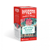 Luzianne Mint & Rose Blossom Flavored Green Tea 18 count