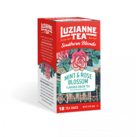 Luzianne Mint & Rose Blossom Flavored Green Tea 18 count