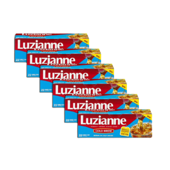 Luzianne Cold Brew Tea 22 cnt Family Pack of 6