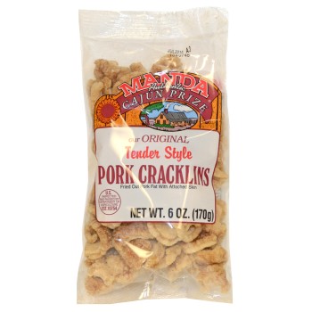 Manda's Pork Cracklins Mild 6 oz