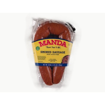 Manda's Smoked Green Onion Pork Sausage 28 oz