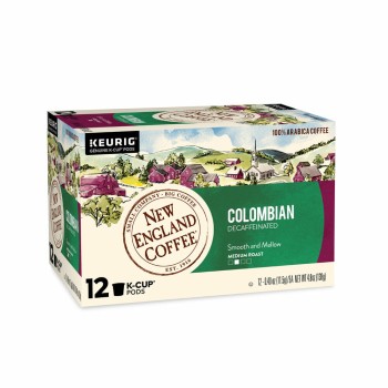 New England Coffee Colombian Decaffeinated Single Serve 12 ct Box