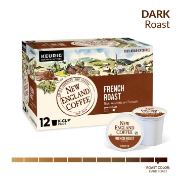 New England Coffee French Roast Single Serve 12 ct Box