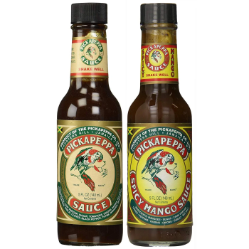 Pickapeppa Sauce Variety 2 Pack (1) Jamaican Original (1) Spicy Mango - 5 oz (Pack of 2)