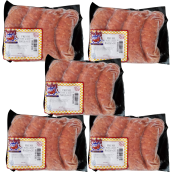 Poche's Fresh Beef & Pork Sausage 1 LB Pack of 5