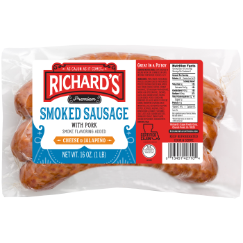 Richards Jalapeno Cheese Pork Sausage 1 lb