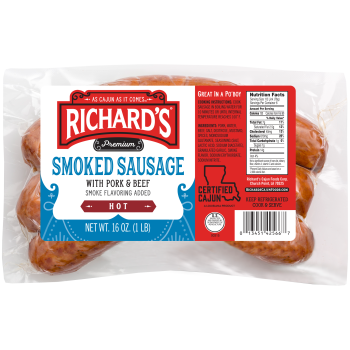 Richards Pork & Beef Hot Sausage 1 lb