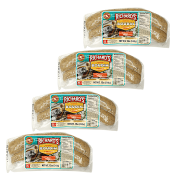 Richard's Premium Pork Boudin 12 Oz Pack of 4