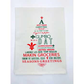 Spicy Cajun Christmas Kitchen Towel