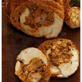 Turducken Roll with Shrimp & Sausage 4 lbs