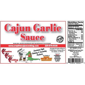 Cajun Garlic Sauce 6 Oz Bottle