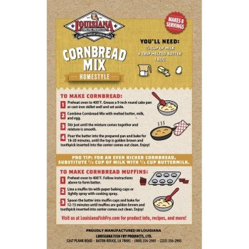 Louisiana Fish Fry Cornbread Mix Package